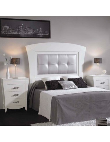 Dormitorio de matrimonio madera lacado blanco
