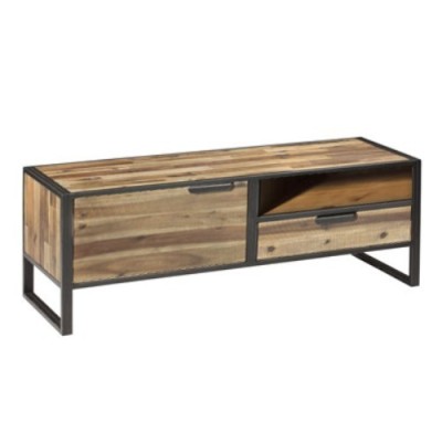 Mueble tv industrial madera