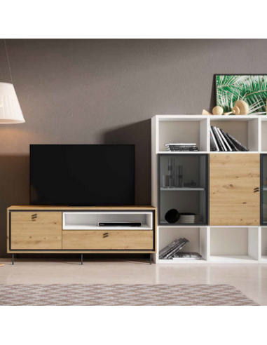 Composición mueble tv y estantería